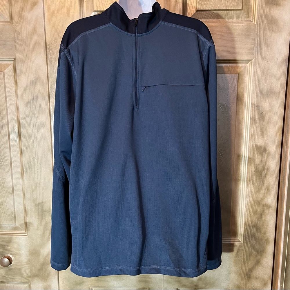 LL Bean large mens pullover 3/4 zip